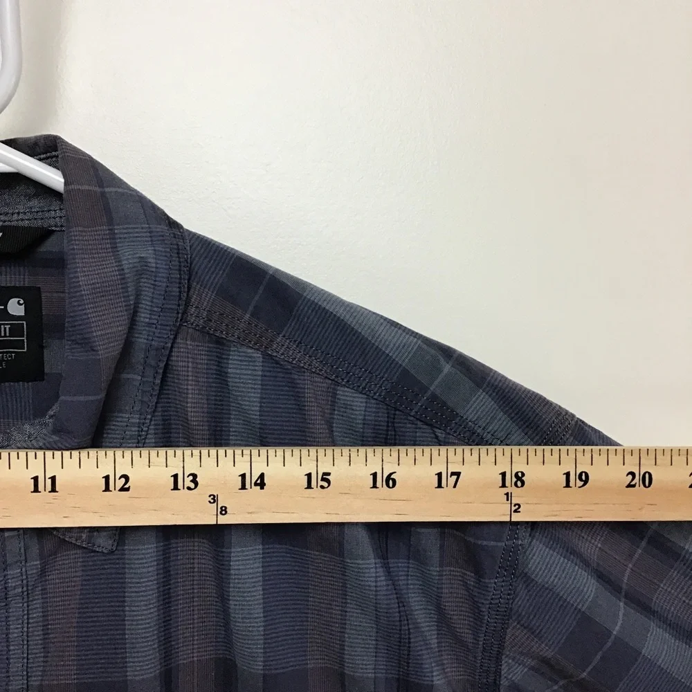 Carhartt Rugged Flex Regular Fit mens short sleeve button down casual shirt - Picture 9 of 10